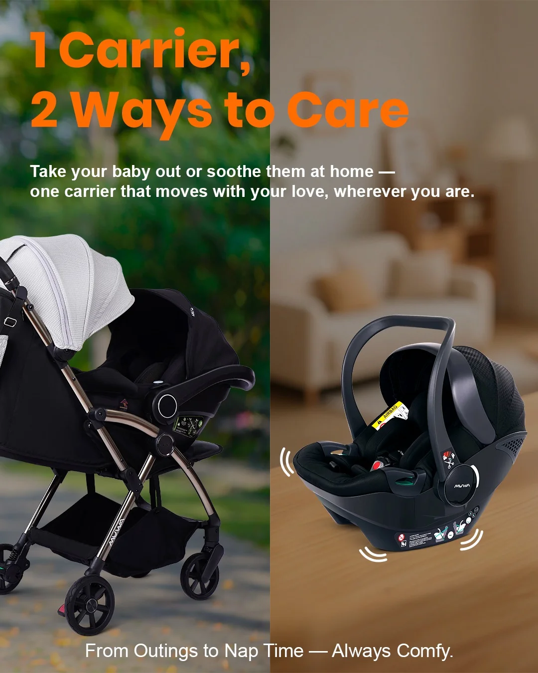 2 in 1 baby carrier