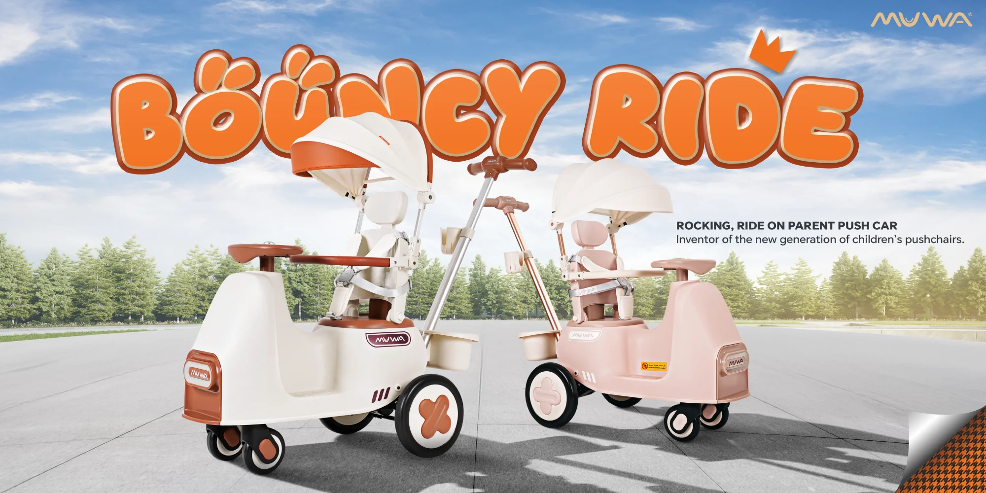 MUWA Bouncy Ride rocking ride on car Malaysia Banner